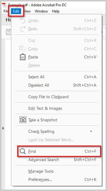 Search / Replace in Acrobat Pro 9 .